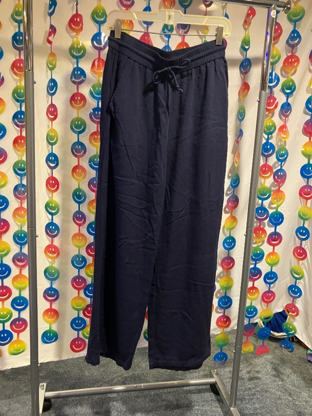 Halara Linen-Feel Wide Leg Pants (Medium)